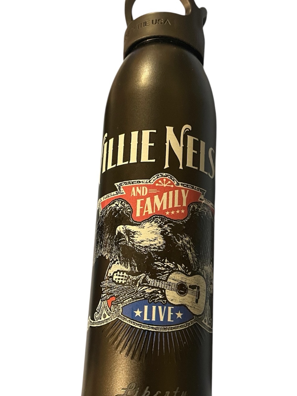 Willie Nelson and Family Live Stainless Steel Water Bottle